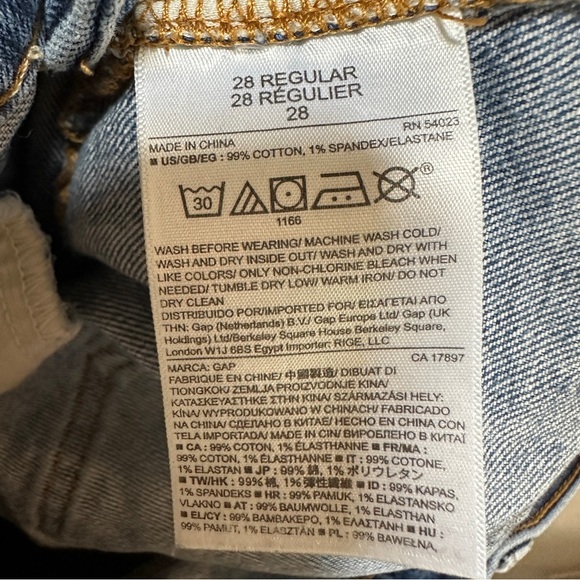 GAP Authentic True Skinny Destructed Medium Wash Jeans Women’s Sz 28 - Picture 5 of 5